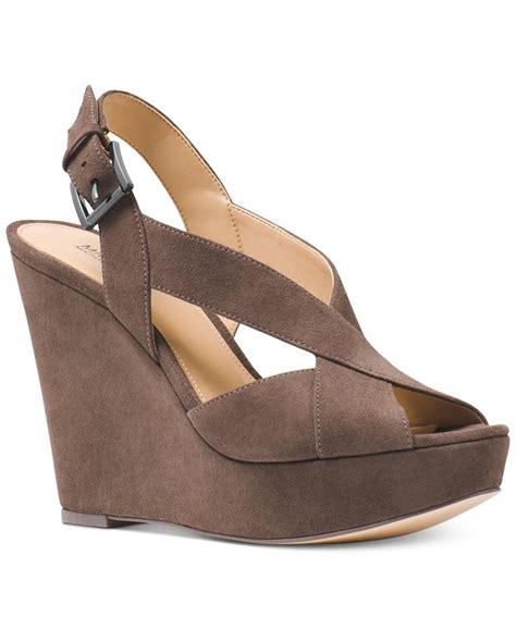 michael michael kors becky platform|Michael Kors Becky Wedge Sandals .